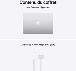 Apple MacBook Air 15 pouces M5 16 Go 512 Go Argent (MDV94FN/A) — image 4