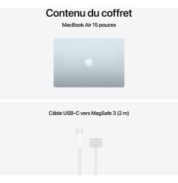 Apple MacBook Air 15 pouces M5 16 Go 1 To Bleu Ciel (MDVT4FN/A)