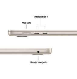 Apple MacBook Air 15 pouces M5 16 Go 1 To Lumière Stellaire (MDVE4FN/A)