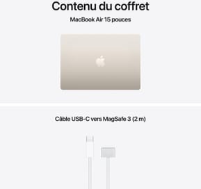 Apple MacBook Air 15 pouces M5 16 Go 512 Go Lumière Stellaire (MDVD4FN/A) — image 4