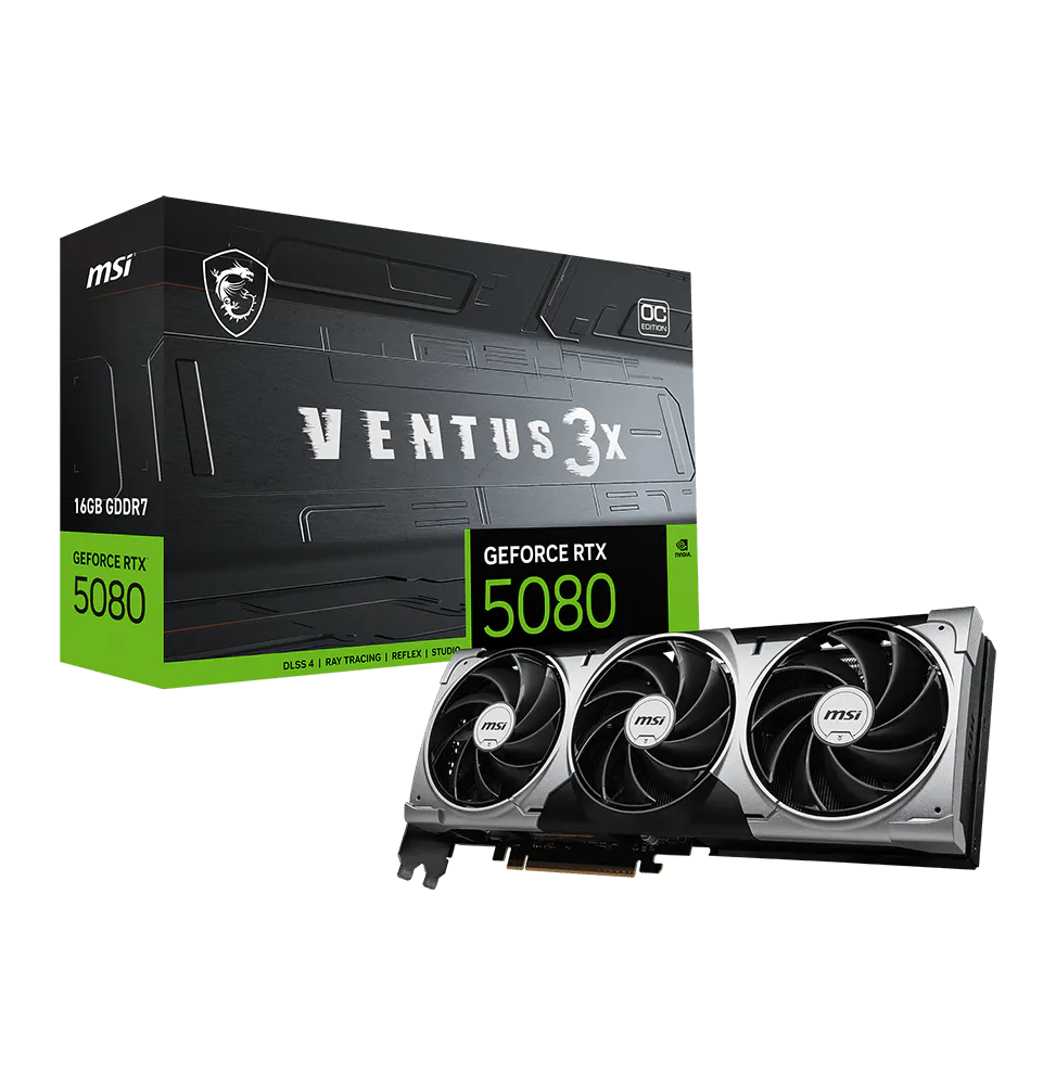 Carte Graphique MSI GeForce RTX 5080 16G VENTUS 3X OC (912-V531-428)
