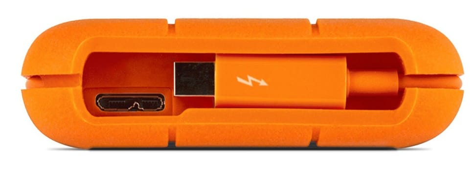 Disque dur externe Anti-choc LaCie Rugged Thunderbolt USB 3.0 avec câbles (Mac et PC)