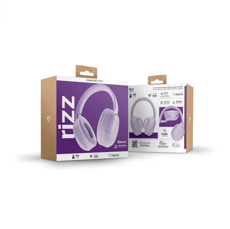 Energy Sistem Rizz Bluetooth Headphones Lavanda (8432426459681) — image 8