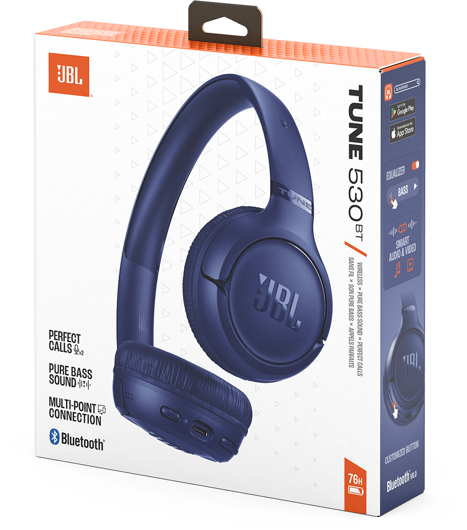 JBL Tune 530 Bluetooth Headphones Blue — image 10