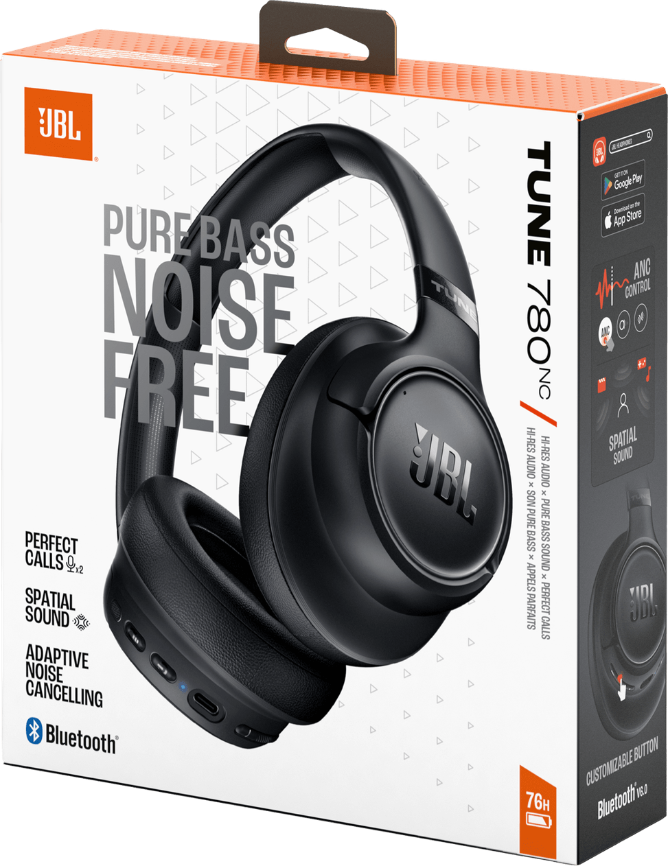 سماعة رأس Bluetooth JBL Tune 780NC أسود (1200130030482) — صورة 10