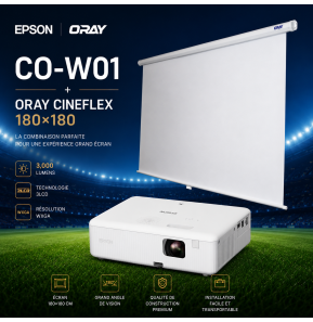 Pack intérieur : EPSON CO-W01 + ORAY Cineflex...