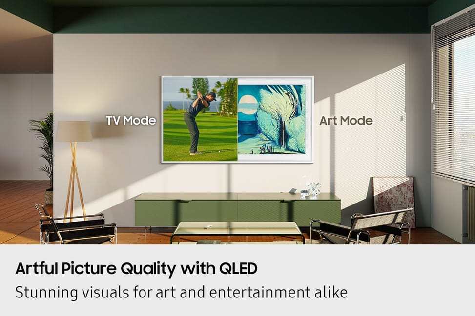 Samsung Ls03f 75" QLED 4K Art Mode Vision AI Smart TV Black