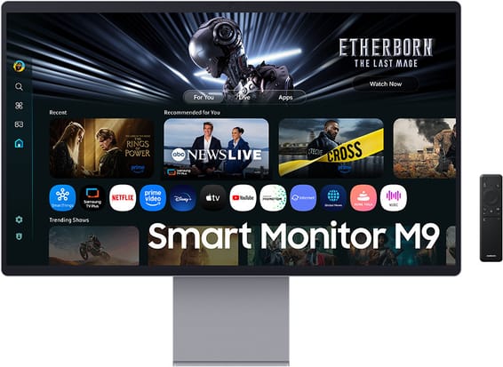 Moniteur connecté Samsung 32" QD-OLED 4K Smart Monitor M9 165 Hz (LS32FM900SUXEN)