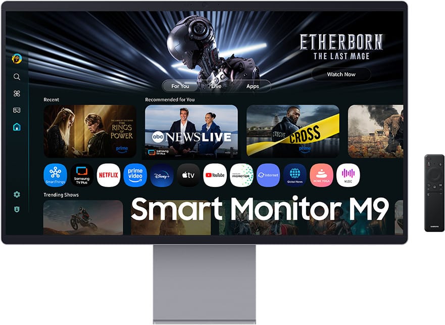 Samsung Smart Monitor M9 32" Smart TV Apps 4K OLED