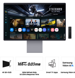 Samsung Smart Monitor M9 32" Smart TV Apps 4K OLED