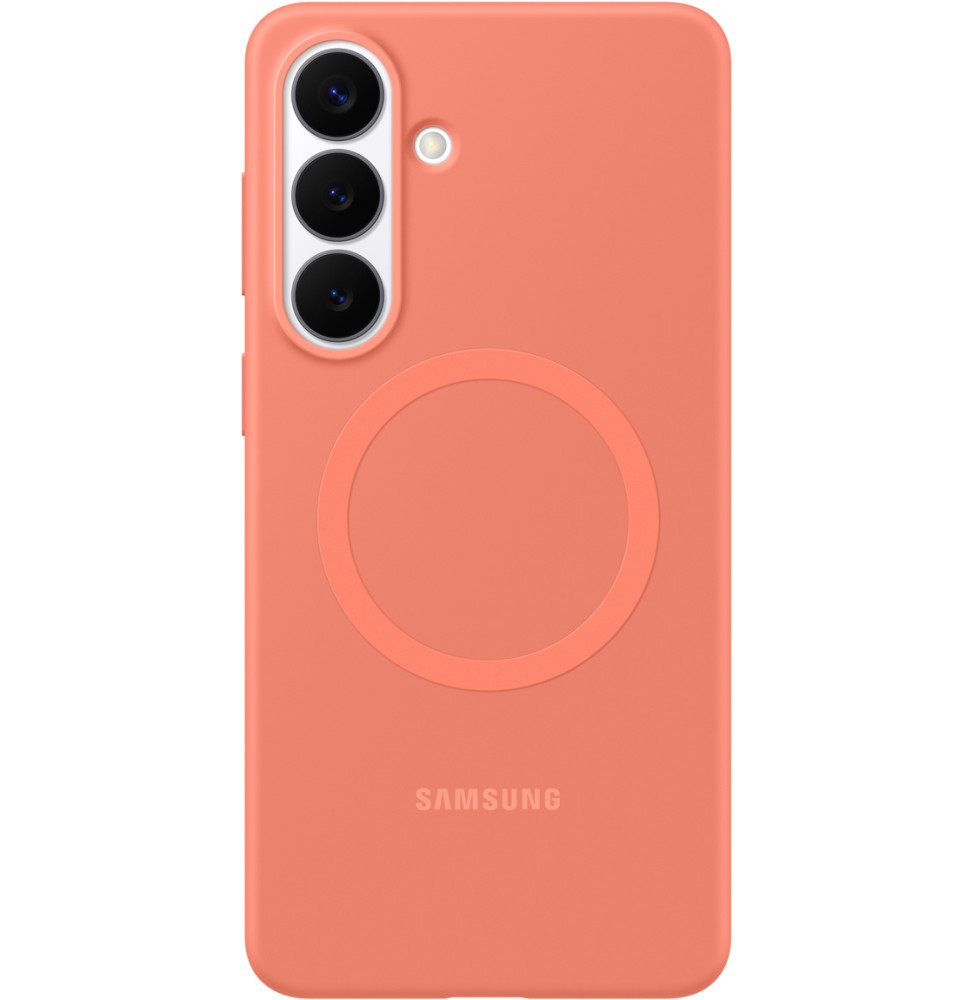 Samsung Galaxy S26 Plus Silicone Magnet Case Coralred