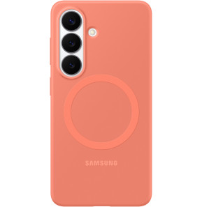 Samsung Galaxy S26 Silicone Magnet Case Coralred