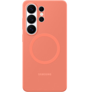 Samsung Galaxy S26 Ultra Silicone Magnet Case Coralred