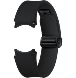 Samsung Galaxy Watch6 D Buckle Hybrid Eco Leather Band Medium And Large Black