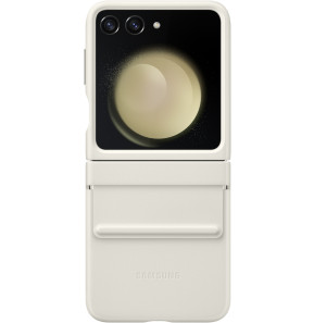 Samsung Galaxy Z Flip5 Flap Eco Leather Case Cream