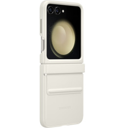 Samsung Galaxy Z Flip5 Flap Eco Leather Case Cream
