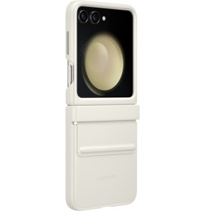 Samsung Galaxy Z Flip5 Flap Eco Leather Case Cream
