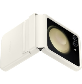 Samsung Galaxy Z Flip5 Flap Eco Leather Case Cream