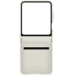 Samsung Galaxy Z Flip5 Flap Eco Leather Case Cream