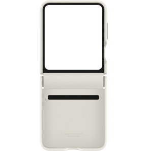 Samsung Galaxy Z Flip5 Flap Eco Leather Case Cream