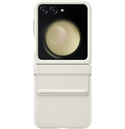 Samsung Galaxy Z Flip5 Flap Eco Leather Case Cream
