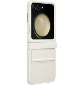 Samsung Galaxy Z Flip5 Flap Eco Leather Case Cream