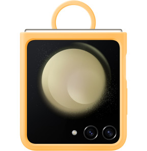 Samsung Galaxy Z Flip5 Silicone Case With Ring Apricot