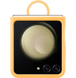 Samsung Galaxy Z Flip5 Silicone Case With Ring Apricot