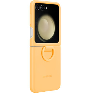 Samsung Galaxy Z Flip5 Silicone Case With Ring Apricot
