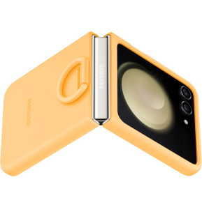 Samsung Galaxy Z Flip5 Silicone Case With Ring Apricot