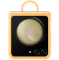 Samsung Galaxy Z Flip5 Silicone Case With Ring Apricot