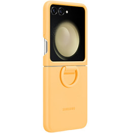 Samsung Galaxy Z Flip5 Silicone Case With Ring Apricot