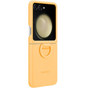 Samsung Galaxy Z Flip5 Silicone Case With Ring Apricot