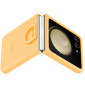 Samsung Galaxy Z Flip5 Silicone Case With Ring Apricot