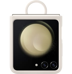 Samsung Galaxy Z Flip5 Silicone Case With Ring Cream
