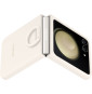 Samsung Galaxy Z Flip5 Silicone Case With Ring Cream