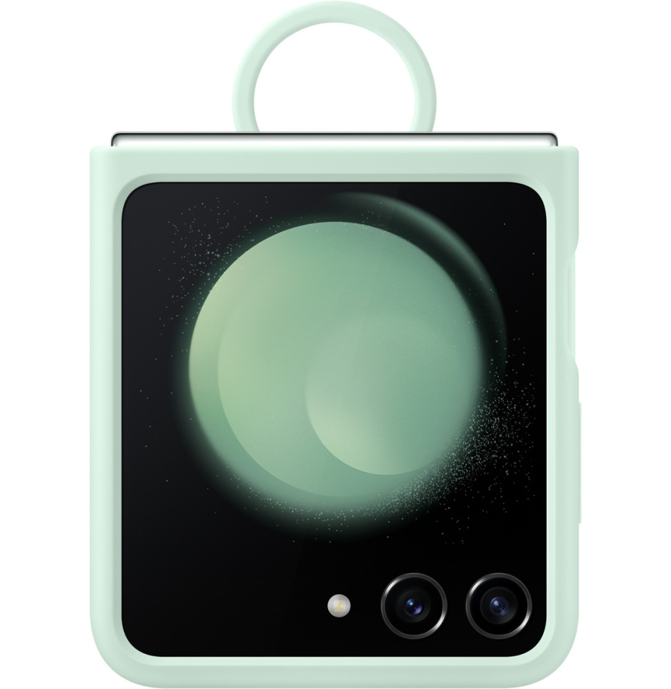 Samsung Galaxy Z Flip5 Silicone Case With Ring Mint