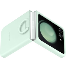 Samsung Galaxy Z Flip5 Silicone Case With Ring Mint
