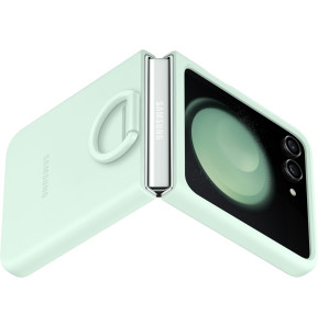 Samsung Galaxy Z Flip5 Silicone Case With Ring Mint