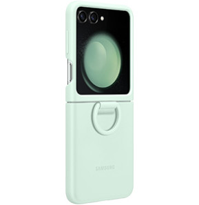 Samsung Galaxy Z Flip5 Silicone Case With Ring Mint