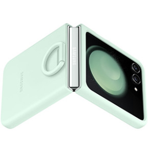 Samsung Galaxy Z Flip5 Silicone Case With Ring Mint
