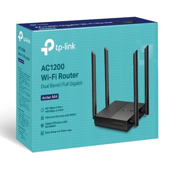 Routeur Wi-Fi TP-Link Archer A64 AC1200 MU-MIMO double bande