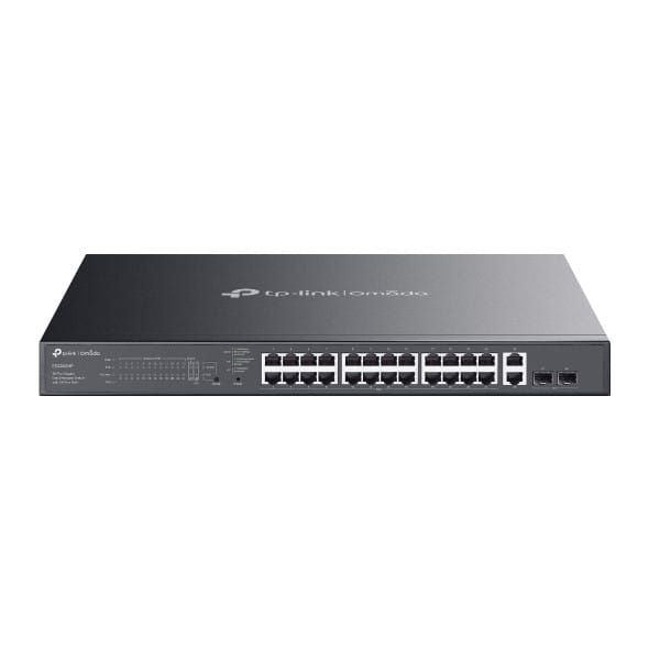 جهاز Switch مُدار بسهولة TP-Link ES228GMP Omada بـ 28 منفذ Gigabit مع 24 منفذ PoE+ (ES228GMP) — صورة 1