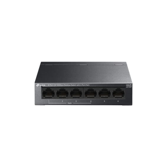 Switch TP-Link LS106P 6 ports 10/100 Mbps de bureau avec 4 ports PoE+ (LS106P)