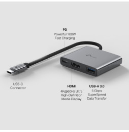 Hub USB Type-C 3-en-1 TP-Link UH3020C avec charge 100 W