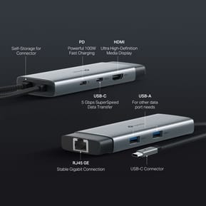 Hub TP-Link UH6120C USB-C 6-en-1 100 W (UH6120C) — image 6