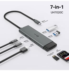 Hub USB Type-C 7-en-1 TP-Link UH7020C (HDMI 4K, lecteurs SD/microSD, charge 100 W)