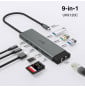 Hub USB Type-C 9-en-1 TP-Link UH9120C (HDMI 4K, RJ45 Gigabit, lecteurs SD, charge 100 W)