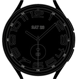 Montre connectée Samsung Galaxy Watch6 Classic 43mm Bluetooth (SM-R950NZSAMEA)
