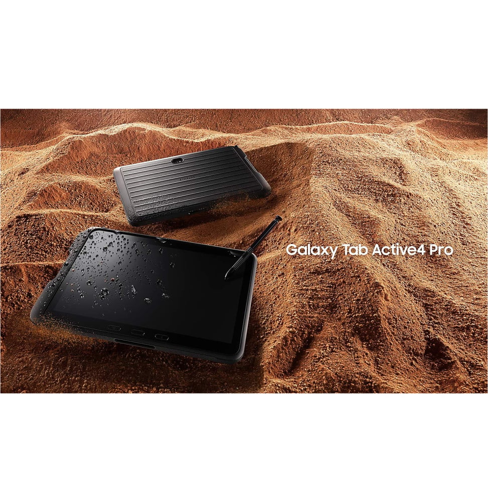 Tablette Samsung Galaxy Tab Active4 Pro 5G 10,1" 128 Go robuste avec S Pen (SM-T636BZKEM15)
